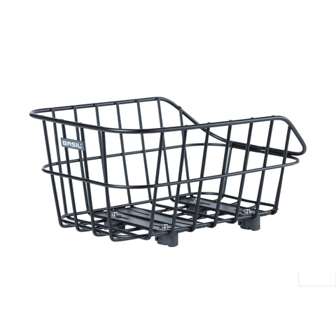 basil cento alu wsl - rear basket - 22 liters - matt black