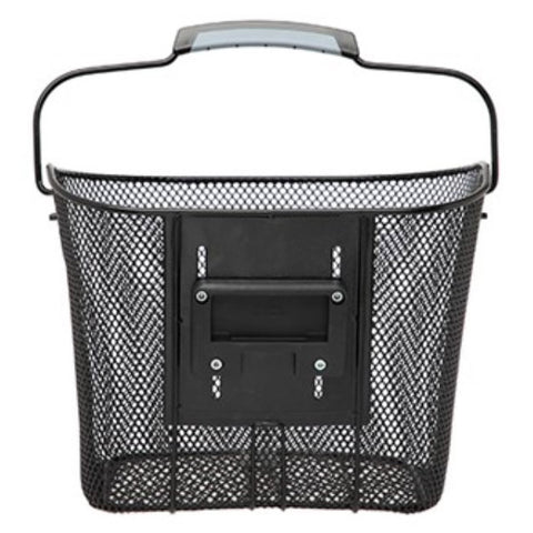 new looxs front basket | 19 liters | metal | black | click fix