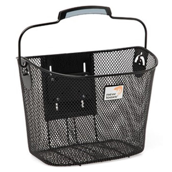 new looxs front basket | 19 liters | metal | black | click fix