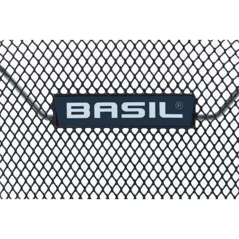 basil lesto - bicycle basket - on the back - black