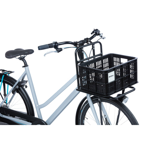 basil bicycle crate s - small - 17.5 liters - black