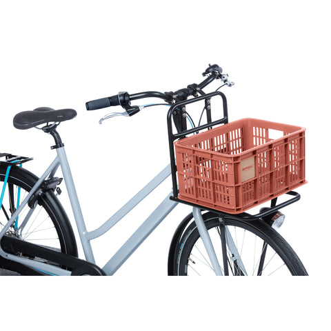 basil bicycle crate s - small - 17.5 liters - red