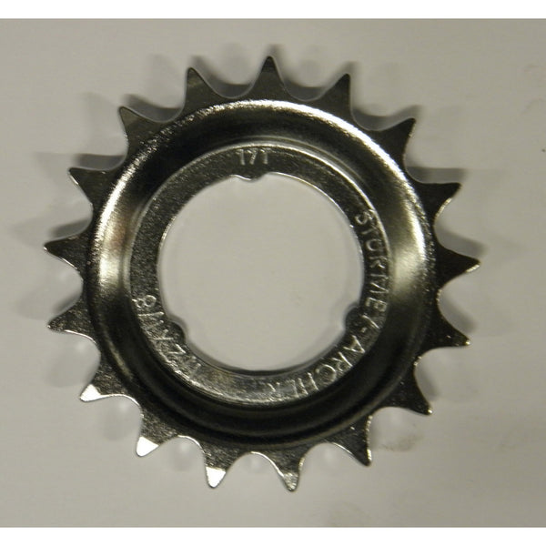 sprocket attachment 17T 1/8 ball silver extra deep