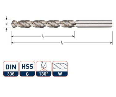 Rotec spiraalboor din338 alu 3.0