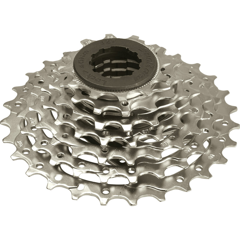 Load image into Gallery viewer, SunRace csm63 7 speed cassette 12-28t zilver in box
