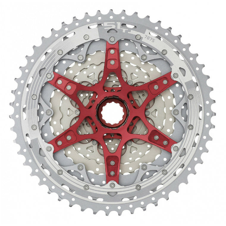 Afbeelding laden in galerijviewer, SunRace Cassette 12V 11-51T metallic
