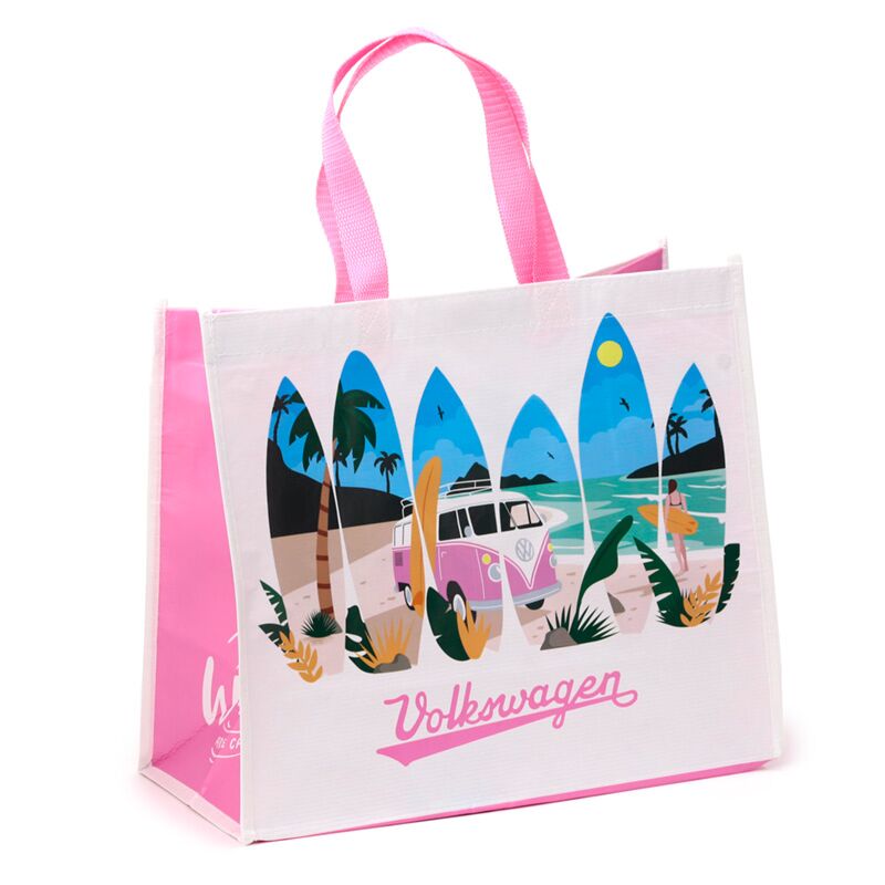 Load image into Gallery viewer, Volkswagen busje vw t1 waves rpet duurzame shopper tas
