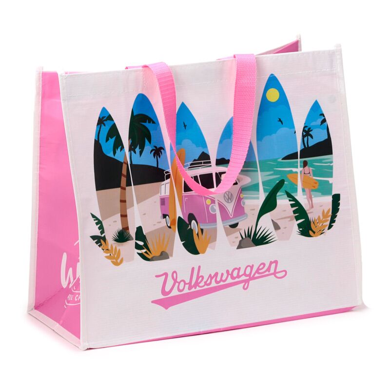 Load image into Gallery viewer, Volkswagen busje vw t1 waves rpet duurzame shopper tas
