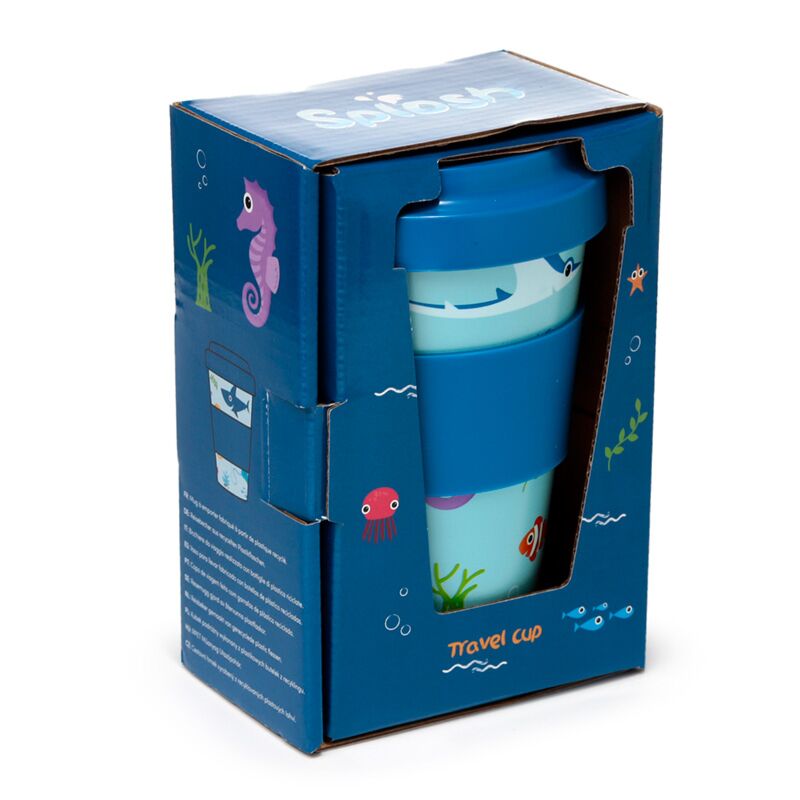 Load image into Gallery viewer, Splosh zeeleven rpet duurzame thermosbeker reismok 400ml
