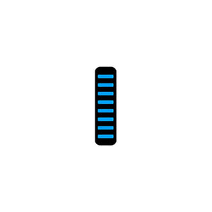 Rrp proguard cable tie - front - sticker - mini - cyan