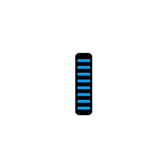 Rrp proguard cable tie - front - sticker - standard - cyan