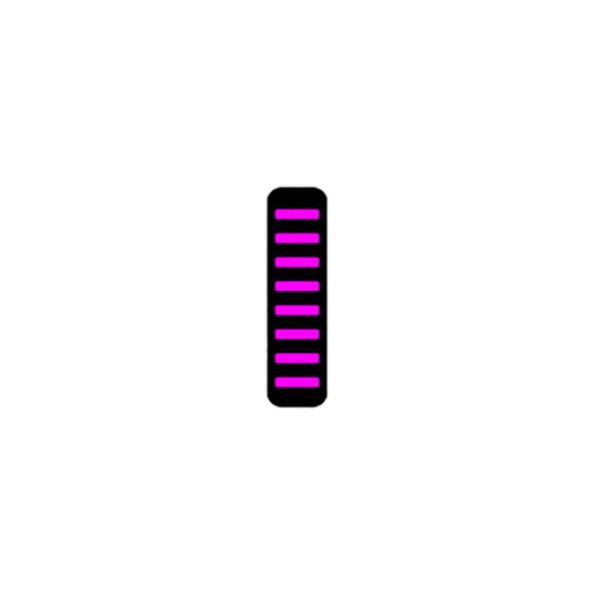 Rrp proguard cable tie - front - sticker - mini - magenta