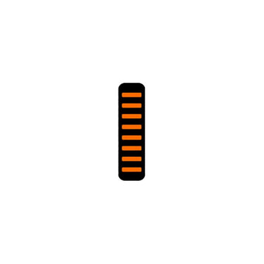 Rrp proguard cable tie - front - sticker - max protection - orange