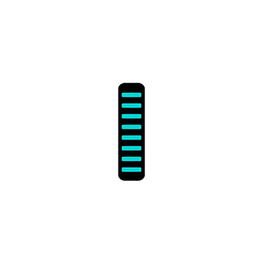 Rrp proguard cable tie - front - sticker - mini - turquoise