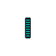 Rrp proguard cable tie - front - sticker - standard - turquoise