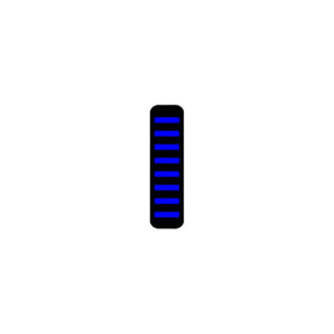 Rrp proguard cable tie - rear - sticker - blue