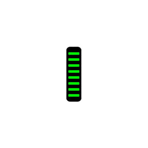 Rrp proguard cable tie - rear - sticker - neon green