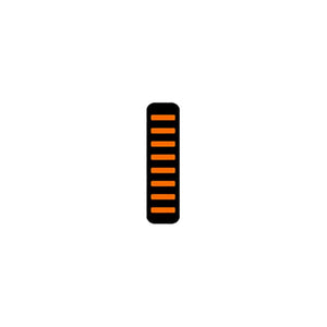 Rrp proguard cable tie - rear - sticker - orange