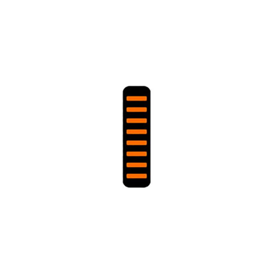 Rrp proguard cable tie - rear - sticker - orange