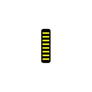 Rrp proguard cable tie - rear - sticker - yellow
