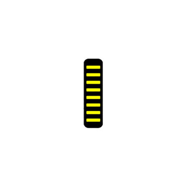 Rrp proguard cable tie - rear - sticker - yellow