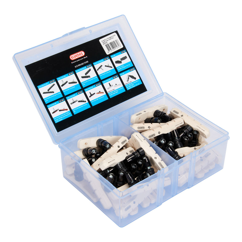 Load image into Gallery viewer, Remblokset Elvedes V-brake 72 mm - wit (25 paar)
