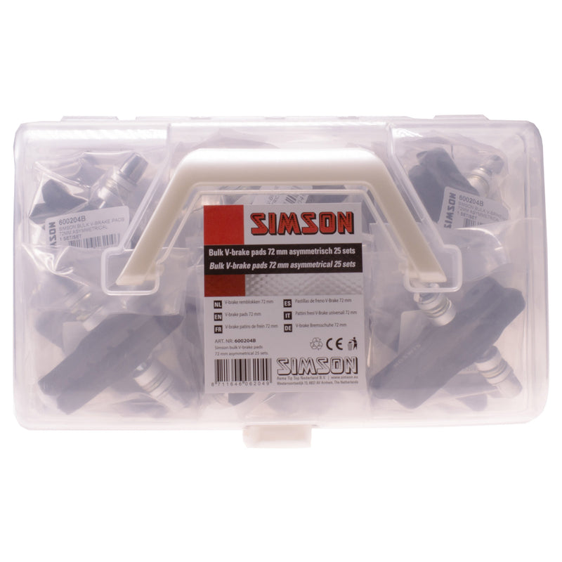 Load image into Gallery viewer, Simson v-brake remblok wp doos a 25 stel
