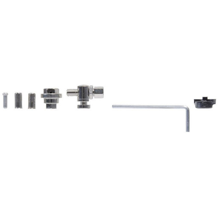 Load image into Gallery viewer, Simson rollerbrake remkabelset compleet RVS zwart op kaart
