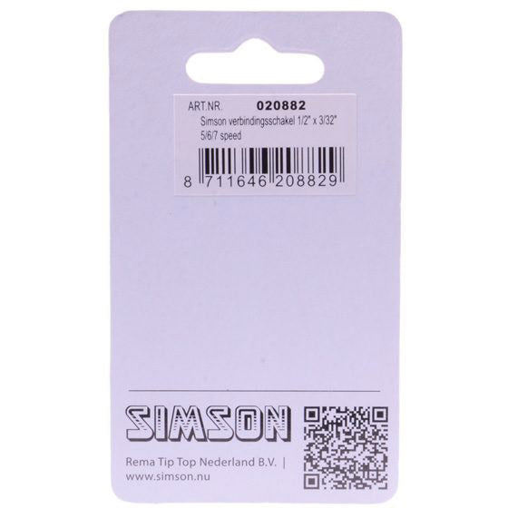 Load image into Gallery viewer, Simson Verbindingsschakel 5 6 7 - Fietskettingverbinder (1 2 x 3 32 ) - Zilver
