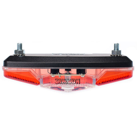 taillight Coast LED battery luggage carrier red