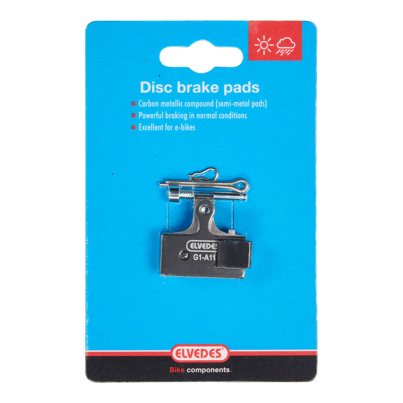 Load image into Gallery viewer, Schijfremblokset Elvedes metalic carbon Shimano diversen (1 paar)
