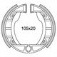 Newfren Remsegment GF0152 Ciao, Si ø105mm Voor (Gietwiel)