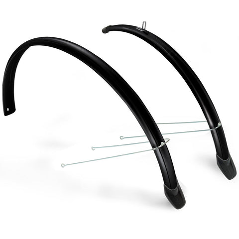 Eurofender mudguards 28" 58mm black complete with rod