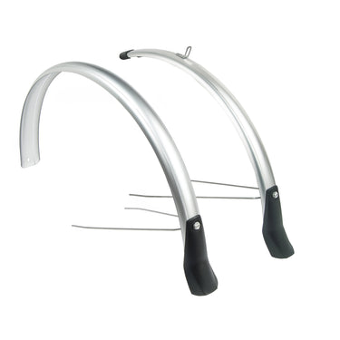 Eurofender Spatbordset Snello 28 x 51 mm zilver