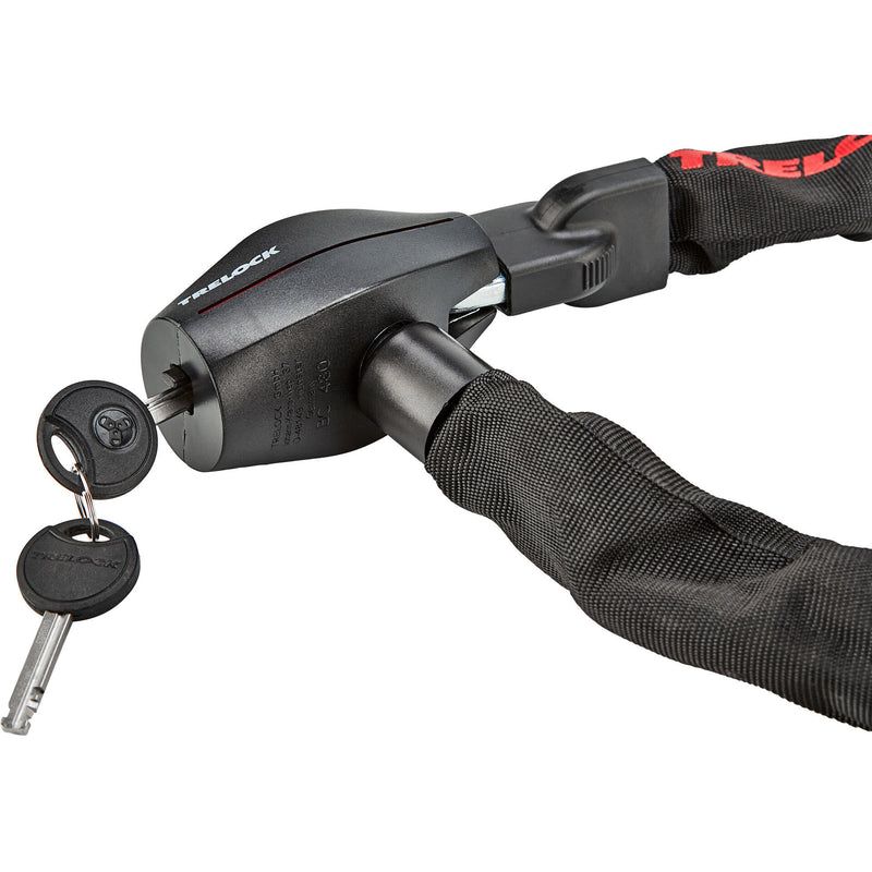 Load image into Gallery viewer, Trelock BC 480 Fietskettingslot 110 cm Zwart
