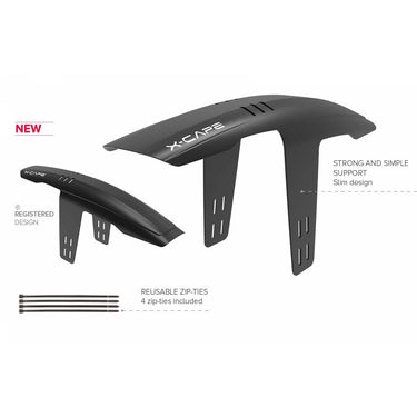 voorspatbord X-Cape 26 27.5 29 inch 82 mm zwart