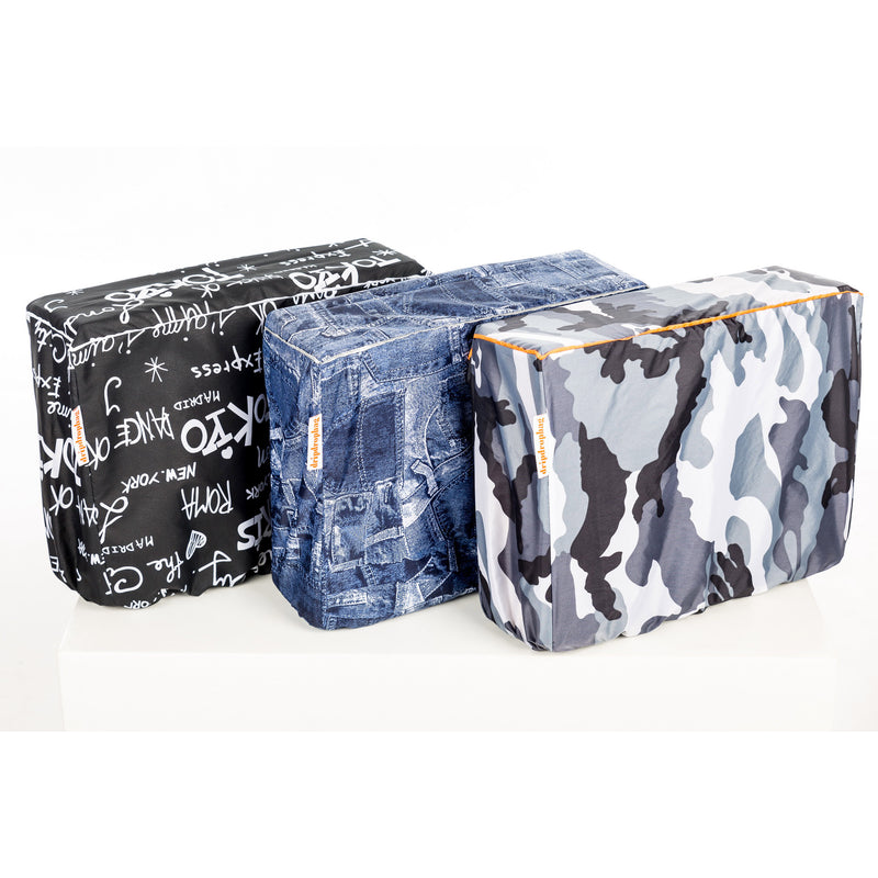 Load image into Gallery viewer, Dripdropbag regenhoes voor schoudertas - waterafstotend polyester - jeans 40 x 30 x 20 cm
