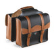 Monte grappa dubbele tas 17l bauletto zwart donkerbruin