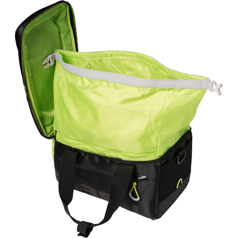 Load image into Gallery viewer, Basil Miles Trunkbag - Sportieve zwarte bagagedragertas voor sportievelingen - 7L - Zwart Lime
