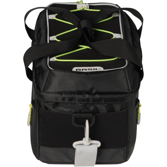 Basil Miles Trunkbag - Sportieve zwarte bagagedragertas voor sportievelingen - 7L - Zwart Lime