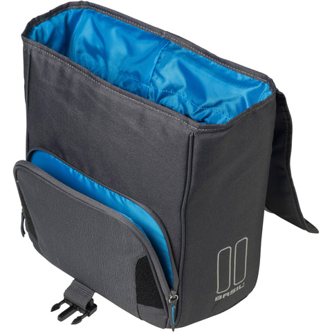 Basil Sport Design - single pannier - 18 liters - graphite