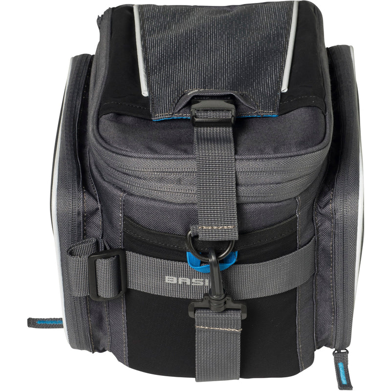 Load image into Gallery viewer, Basil Sport Design Trunkbag - Grijze fietsbagagedragertas, 7-15L, waterafstotend, voor reguliere fiets en e-bike
