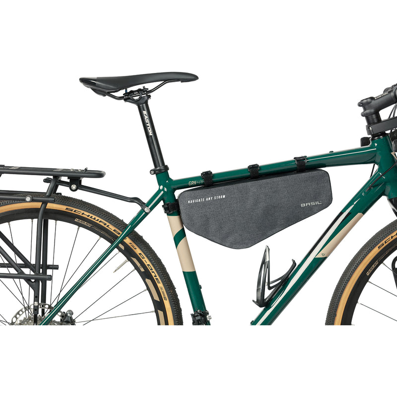 Load image into Gallery viewer, De Basil Navigator Storm frametas - waterdichte fietstas - unisex - zwart
