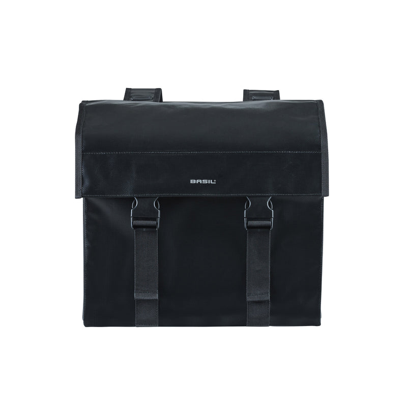 Load image into Gallery viewer, Basil Urban Load Dubbele Fietstas - Zwart
