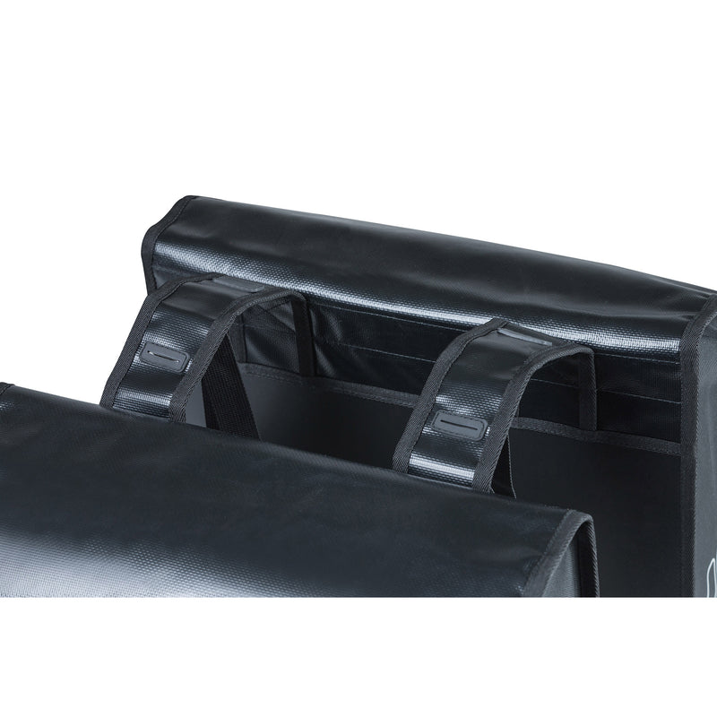 Load image into Gallery viewer, Basil Urban Load Dubbele Fietstas - Zwart
