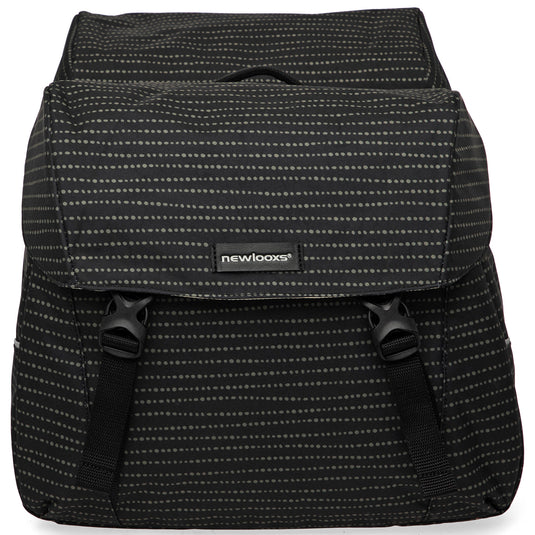 Joli Dubbele Fietstas - MIK Adapter - Waterafstotend - Nomi Black