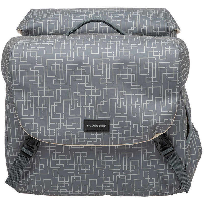 Load image into Gallery viewer, Mondi Joy Dubbele Fietstas - Racktime Snap-it - Waterafstotend Polyester - 38L - Ivy Walnut
