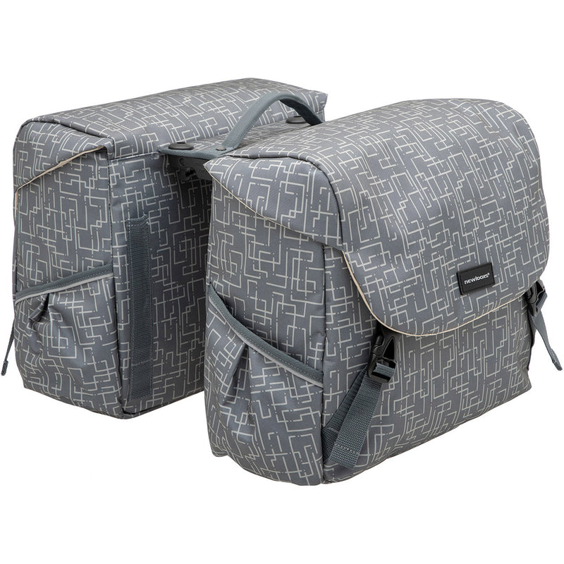 Load image into Gallery viewer, Mondi Joy Dubbele Fietstas - Racktime Snap-it - Waterafstotend Polyester - 38L - Ivy Walnut
