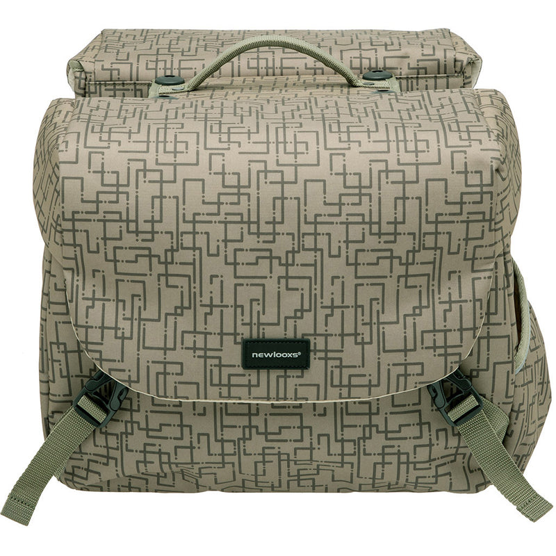 Load image into Gallery viewer, Mondi Joy Double fietstas - waterafstotend polyester - Racktime - Ivy Grey
