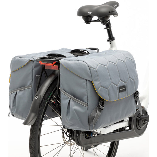 Mondi Joy dubbele fietstas - grijs